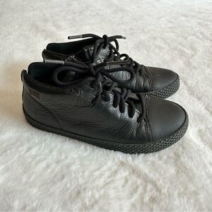 Camper Kids Black Leather Sneaker Boots Size 28
